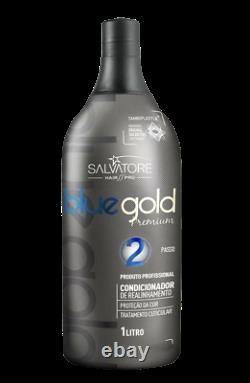 Salvatore Brazilian Keratin Hair Treatment Kit 1L Tanino Blue Gold