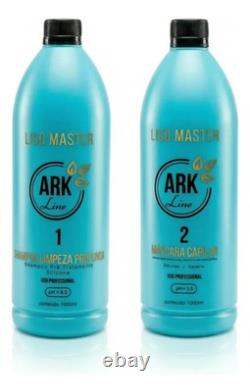 Smooth Master Kit, Shampoo + Brazilian Keratin Treatment Mask ARK LINE 2x1L