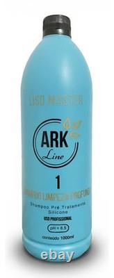 Smooth Master Kit, Shampoo + Brazilian Keratin Treatment Mask ARK LINE 2x1L