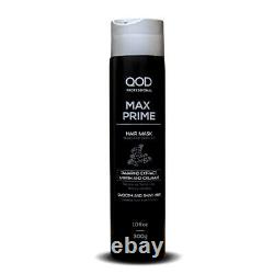 Super Combo Qod Pro Max Prime Hair Treatment Brazilian Keratine + Mask + Shampoo