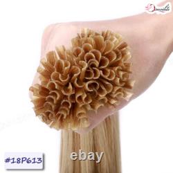 THICK Fusion Keratin Nail U Tip 100% Remy Human Hair Extensions Pre Bonded Ombre