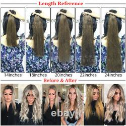 THICK Keratin Fusion Per Bonded 100% Remy Human Hair Extensions Nail U-Tip Ombre
