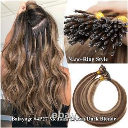 THICK Nano Ring Tip Keratin Micro Beads Link Human Remy Hair Extensions 1g/s CC7