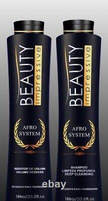 TREATMENT KERATIN Afro System Beauty Impressive Progressive Kit 2x 4oz No Formol