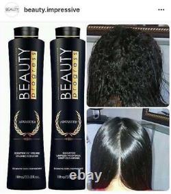 TREATMENT KERATIN Afro System Beauty Impressive Progressive Kit 2x 4oz No Formol