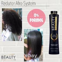 TREATMENT KERATIN Afro System Beauty Impressive Progressive Kit 2x 4oz No Formol