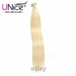 Thick 0.5g/s Keratin Stick I-Tip Fusion Remy Straight Human Hair Extension 1824