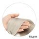 Thick Pre Bonded Keratin Fusion Grey Wavy U Nail Tip Remy Human Hair Extensions