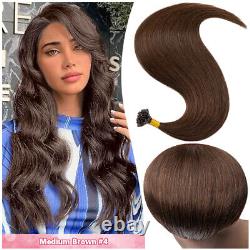 Thick Russian Remy Human Hair Extensions 300S Nail U-Tip Keratin Glue Fusion