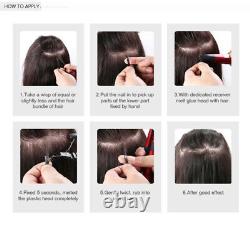 Thick Wavy Curly Flat Tip Keratin Fusion Keratin Tip Human Hair Extensions 100g