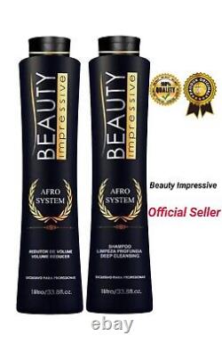 Treatment Keratin Afro System Beauty Impressive Progressive Kit 2x34Oz No Formol