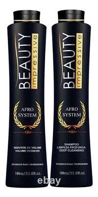 Treatment Keratin Afro System Beauty Impressive Progressive Kit 2x34Oz No Formol