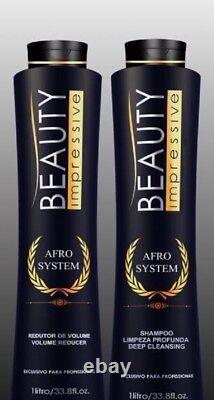 Treatment Keratin Afro System Beauty Impressive Progressive Kit 2x 4oz No Formol