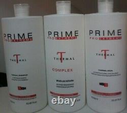 Treatment Keratin Prime Pro Extreme Thermal Kit 3 x 34oz progressive brush