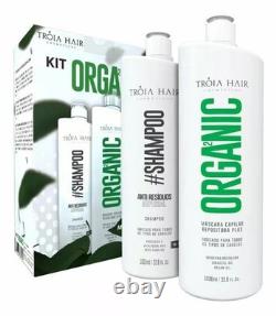 Troia Hair Organic Progressive Brush/Brazilian Keratin Treatment Professional 2L