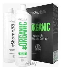 Troia Hair Organic Progressive Brush/Brazilian Keratin Treatment Professional 2L