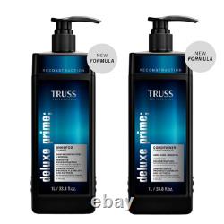 Truss Deluxe Prime Shampoo Conditioner 1L Set Brazilian Hair Repair Professional