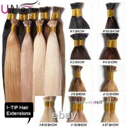 UNice Brazilian 100S Keratin Stick I-tip Straight Human Hair Extensions 1g/s US