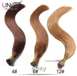 UNice Brazilian 100S Keratin Stick I-tip Straight Human Hair Extensions 1g/s US