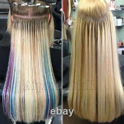 U Nail Tip Real Remy 100% Human Hair Extensions Keratin Pre Bonded 1G Brazilian