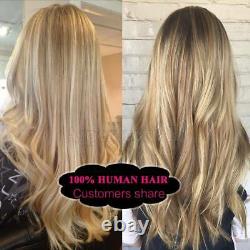 U Nail Tip Real Remy 100% Human Hair Extensions Keratin Pre Bonded 1G Brazilian