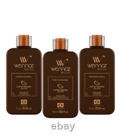 WENNOZ BRASIL Coffee Premium Professional Hair Reconstruction 3 x 1 liter