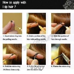 0.5g/mèche I Tip Hair Keratin Stick Glue Extensions de cheveux humains Remy en surbrillance