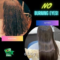 1000ML/33.81 Fl. Oz POUVOIR ANGELING Traitement Lissant à la Kératine Brésilienne pour les Cheveux