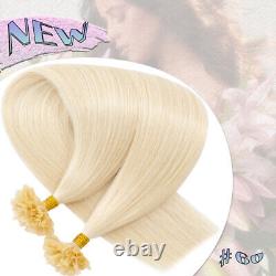 150g Extensions de cheveux humains remy pré-collés en kératine en forme de U, pointe d'ongle épaisse balayage