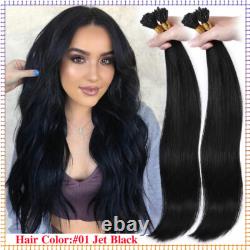 200PCS Pointes I-Tip 100% Cheveux Humains Remy Extensions Pré-Provendues en Kératine 200g