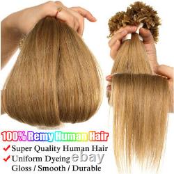 200strands Fusion Keratin Pre Bonded Real Remy Cheveux Humains U Conseils Extensions De Ongles