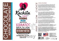 2 Bouteilles Brazilian Keratin Treatment Chocolate 32 Fl Oz 946 ML Kachita Spell