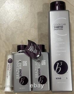 2 Brésilien Blowout B3 Brazilian Bond Builder 4oz (Avec 1 Seringe) & Shampoo 12oz