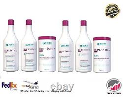 2 ensembles de traitement Richee Professional Bioplastica Kit de lissage brésilien à la kératine