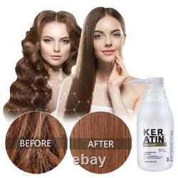 5% Keratin Cheveux Redresseur Ensemble De Soins Capillaires 300ml Keratin 100ml Shampooing