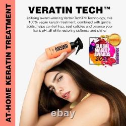 ANSWR Soin capillaire à la kératine brésilienne à domicile pour tous types de cheveux keratina para