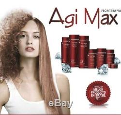 Agi Max Kit Cheveux / Lissage Kératine Brésilienne 1 Lt 3 Étapes X 1000ml En Vente