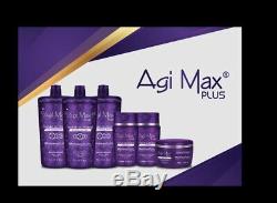 Agi Max Plus Kit Cheveux / Lissage Kératine Brésilienne 1lt 3steps X1000ml En Vente