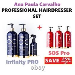 Ana Paula Carvalho Super SET Infinity PRO Traitement à la kératine brésilienne + Traitement SOS Pro