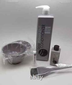 B3 Baume de Liaison Brésilien Après-Shampooing Demi-Permanent 34 oz + 4 oz Bonder Ionique