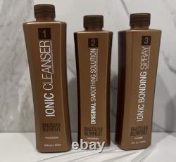 BRAZILIAN Blowout Nettoyant Iconique 1/16 oz. Solution originale 12 oz et Étape 3 12 oz