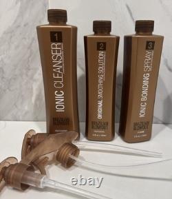 BRAZILIAN Blowout Nettoyant Iconique 1/16 oz. Solution originale 12 oz et Étape 3 12 oz