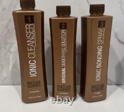 BRAZILIAN Blowout Nettoyant Iconique 1/16 oz. Solution originale 12 oz et Étape 3 12 oz