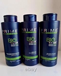 Bio Tanix Prime Pro Extrême / Kit Professionnel de Kératine Brésilienne Sem Formol 3x1L