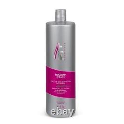Brosse de lissage semi-permanent à la kératine brésilienne 1L Fit Cosmetics
