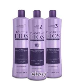 Cadiveu 3x1 Litre Plastique Dos Fils Système Lissant pour Cheveux à la Kératine Brésilienne