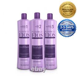 Cadiveu Plastica des Fils Kit Professionnel de Kératine Brésilienne 3x1L 33,8 oz chacun