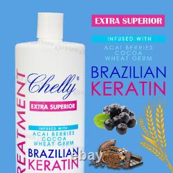 Chelly Brésilien Extra Supérieur Traitement De Kératine 32 Fl Oz 946 ML Made In U.s. Un