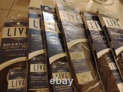 Cheveux Humains 100% Brésiliens en Kératine Vivante 18,16,14,12 et 8 Pouces