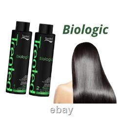 Cheveux traités biologiquement, 2x1L de lissage à la kératine brésilienne organique
